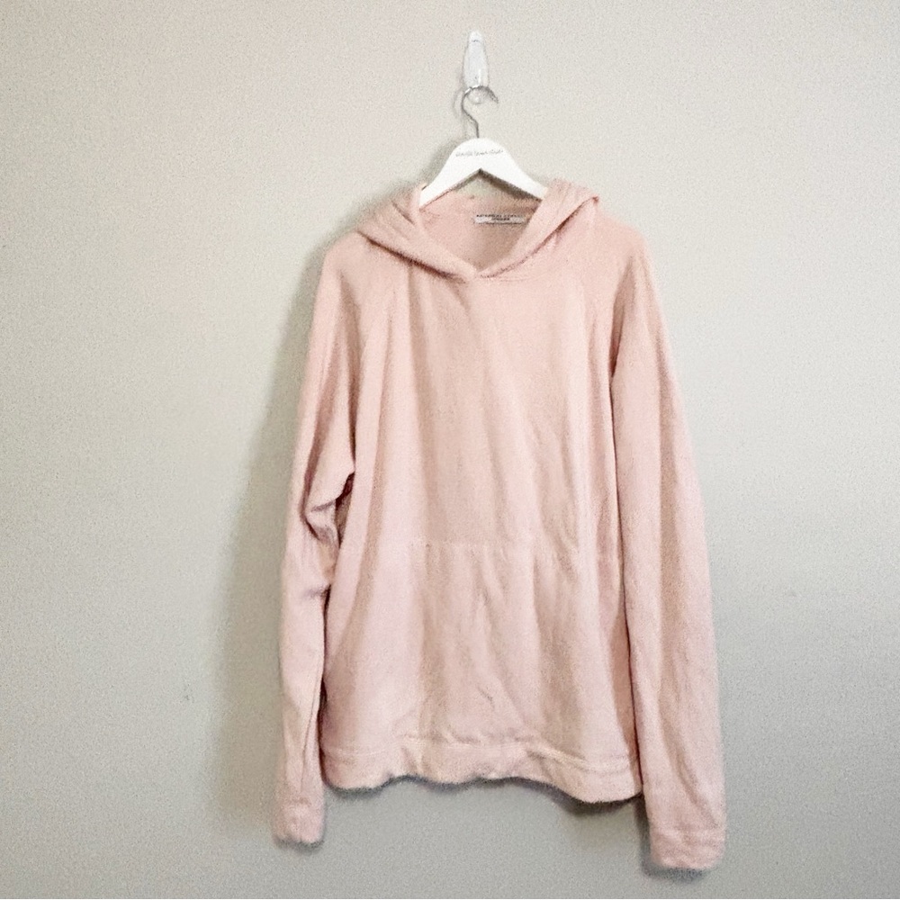 KATHARINE HAMNETT Women’s Pink Organic Cotton RICK Hoodie Made In Italy Size M